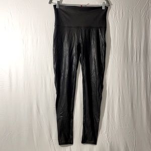 Spanx faux leather leggings size XL